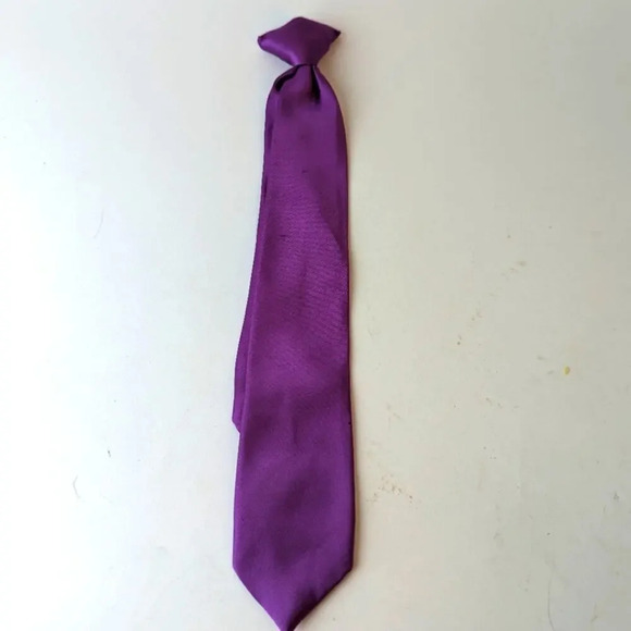 Vintage Rooster Purple Clip On Tie - Picture 1 of 3